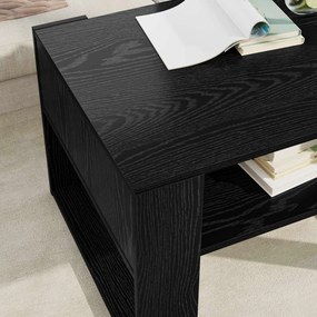 vidaXL Τραπεζάκι σαλονιού Μαύρη Οξυά 66 x 53 x 45 εκ.