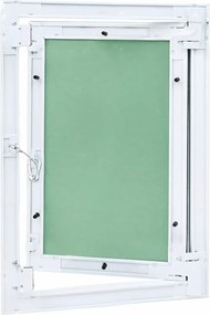 vidaXL Πάνελ Πρόσβασης Πράσινο και Ασημί 35 x 45 εκ