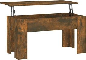 VidaXL Τραπεζάκι Σαλονιού Καπνιστή Δρυς 101x49x52 εκ. Επεξεργ. Ξύλο