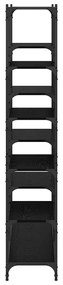 vidaXL Ράφι Βιβλίων Μαύρη δρυς 100 x 32 x 170 εκ Επεξεργασμένο ξύλο