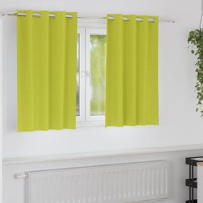 vidaXL Κουρτίνες με κουρτίνες 2 pcs Λαχανί Πολυεστέρας