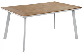 Aluminum Table with Polywood  White 160x92x72