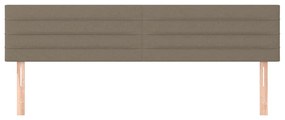 vidaXL Κεφαλάρια Taupe 160x5x78/88 εκ. Ύφασμα