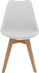 ΚΑΡΕΚΛΑ VEGAS HM0033.01 ΜΕ ΞΥΛΙΝΑ ΠΟΔΙΑ ΚΑΙ ΜΕ ΚΑΘΙΣΜΑ ΛΕΥΚΟ 47x56,6x82Υεκ.