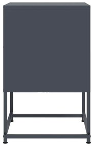 vidaXL Κομοδίνο Ανθρακί 36 x 39 x 60,5 εκ. Ατσάλινο