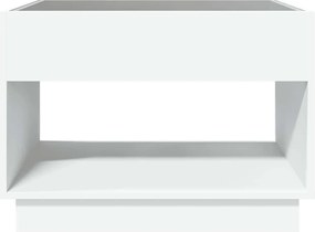 vidaXL Τραπεζάκι Σαλονιού Infinity LED Λευκό 70x50x50 εκ.