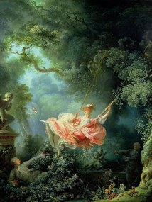 Αναπαραγωγή The Happy Accidents of the Swing, Jean-Honor Fragonard