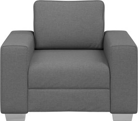 vidaXL Καθίσμα Σαλονιού Σκούρο Γκρι 100 cm ύφασμα