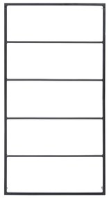 vidaXL Βάση για Πετσέτες Επιτοίχια Μαύρη 60 x 10 x 116 εκ. Ατσάλινη