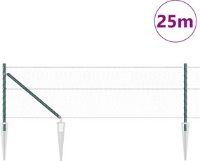 vidaXL Στύλος Περιφράξεων Πράσινο 25 x 0,6 μ (25 mm πλέγμα)