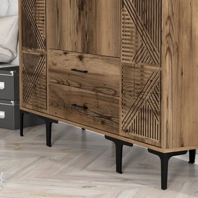 Τετραφυλλη Ντουλαπα Καρυδια KUMSAL 47.5x120x201.4
