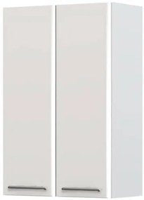 Ντουλάπι κρεμαστό Modena V9-60-2K-Λευκό - Γκρι ανοιχτό