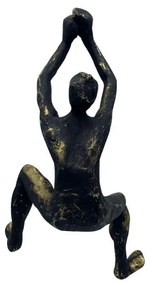 Διακοσμητική Φιγούρα Climber 3 021829 12,3x8,8xH22,8cm Antique Gold Polyresin