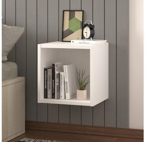 Κομοδίνο επιτοίχιο Beny Megapap λευκό 34x30,3x34εκ. GP041-0094,1-GP041-0094,1-Λευκό GP041-0094,1