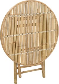 vidaXL Τραπέζι Κήπου Φυσικό 80 x 70 cm Μπαμπού