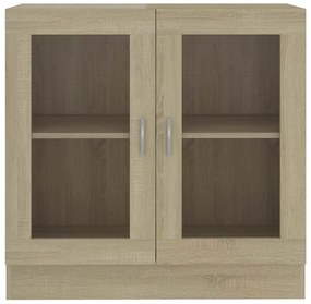 vidaXL Βιτρίνα Χρώμα Sonoma Δρυς 82,5 x 30,5 x 80 εκ. Επεξ. Ξύλο