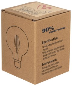 Λαμπτήρας Globo Led Filament 8w E27 3000k Φιμέ Dimmable