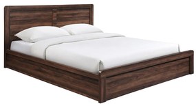 Κρεβάτι Διπλό CALIBER Καρυδί MDF 158x210x100cm (Για Στρώμα 150x200cm)