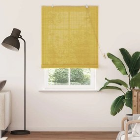 vidaXL Ρόλερ Κίτρινο 100 x 220 cm Μπαμπού