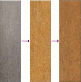 vidaXL Περίγραμμα γκαζόν 6 pcs Σκ rusty 50 x 50 x 13 εκ