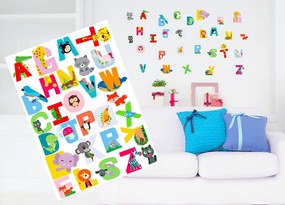 Διακοσμητικά αυτοκόλλητα τοίχου αλφάβητο - 50x70