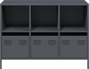 vidaXL Ντουλάπι Ανθρακί 101,5x39x73,5 εκ. από Χάλυβα Ψυχρής Έλασης