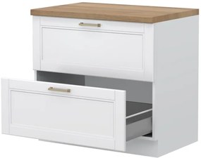 Επιδαπέδιο ντουλάπι Tahoma R-90-2MBOX-Λευκό ματ - 90.00Χ60.00Χ88.00cm