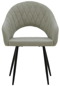 Καρέκλα - Πολυθρόνα Macie ύφασμα antique γκρι-μαύρο 58x50x85εκ 58x50x85 εκ.