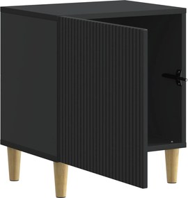 vidaXL Κομοδίνο Μαύρο 43 x 34,5 x 50 εκ Επεξεργασμένο Ξύλο