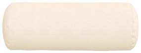 vidaXL Μαξιλάρια Στήριγμα 2 pcs Κρεμ Ø 25 x 70 cm Υφασμάτινο Κορντουρά
