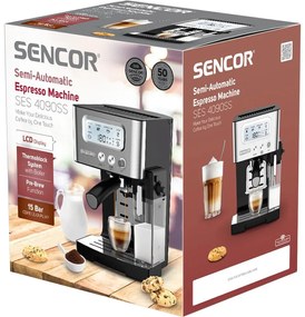 Μηχανή Espresso Ημιαυτόματη 15Bar 1.450W Sencor SES 4090SS Ασημί