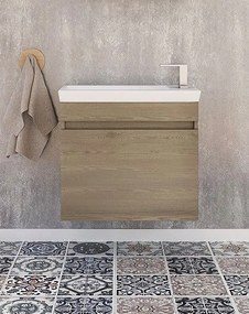 Πάγκος Κρεμαστός Drop Luxus 60-Φυσικό