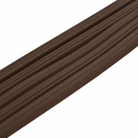 vidaXL Αυτοκόλλητη σφραγίδα παραθύρου Καφέ 10 x 6 mm 100 m EPDM αφρός