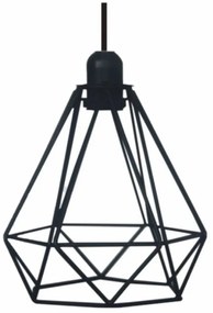 Φωτιστικό Κλουβί χωρίς Ντουί-Καλώδιο Ø220xH200mm Μαύρο Enjoy EL329005