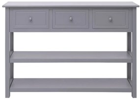 vidaXL Ντουλάπι Γκρι 108 x 30 x 76 εκ. από Μασίφ Ξύλο Παυλώνιας