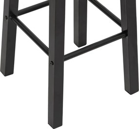 vidaXL Σκαμπό Μπαρ 2 τεμ. Μαύρα από MDF