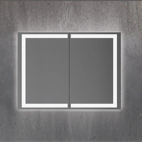 Furnibath K75AB Led - Καθρέπτης μπάνιου με ντουλάπι 75×60 Led - ΚΠΘ 1300