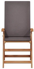 vidaXL Καρέκλα Κήπου 8 pcs Καφέ 57 x 71.5 x 104εκ Μασίφ ξύλο teak