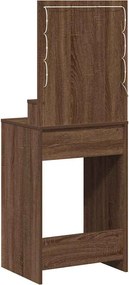 vidaXL Τραπέζι περιποίησης Καφέ δρυς 50 x 41 x 135 εκ