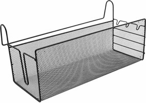 Κρεμαστός Οργανωτής Γραφείου 36x13x16cm Άσπρο ή Μαύρο - Μαύρο