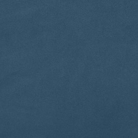 vidaXL Στρώμα με Pocket Springs Σκούρο Μπλε 80x210x20 εκ. Βελούδινο
