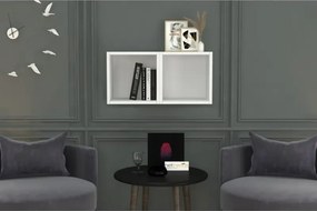 Stewehome Ράφι τοίχου με βιβλιοθήκη μοντέρνου στιλ Λευκό 30x30x30 cm