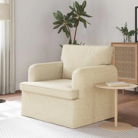 vidaXL Καναπές 60cm Κρεμ Μέταλλο