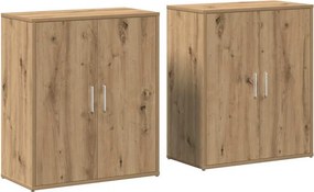 vidaXL Πλαϊνό γραφείο 2 pcs Artisan Oak 60 x 31 x 70 εκ