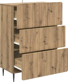 vidaXL Ντουλάπι με Συρτάρια 66 x 34,5 x 92 εκ. Επεξεργασμένο Ξύλο
