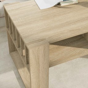 vidaXL Τραπεζάκι σαλονιού Δρύς Sonoma 92 x 49,5 x 45 εκ.