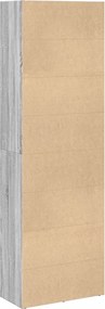 vidaXL Βιβλιοθήκη Γκρι Sonoma 60x30x189 εκ. από Επεξεργ. Ξύλο
