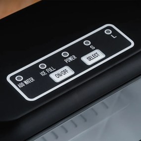 Παγομηχανή Oliver Voltz OV51447B, 120W, 12 kg/24 ώρες, 1,3 l, 9 κύβοι ανά κύκλο λειτουργίας, ένδειξη πάγου και νερού, Μαύρο