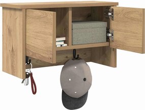 vidaXL Τοίχου Κρεμάστρα Artisan Oak 50 x 20 x 30 εκ.
