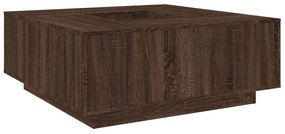 vidaXL Τραπεζάκι Σαλονιού Καφέ Δρυς 100x100x40 εκ. Επεξεργασμένο Ξύλο